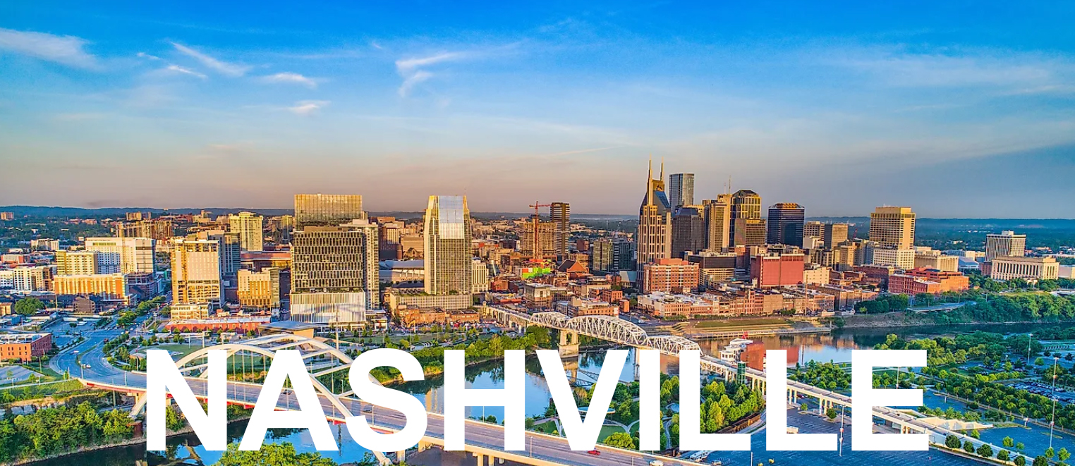 Nashville skyline view